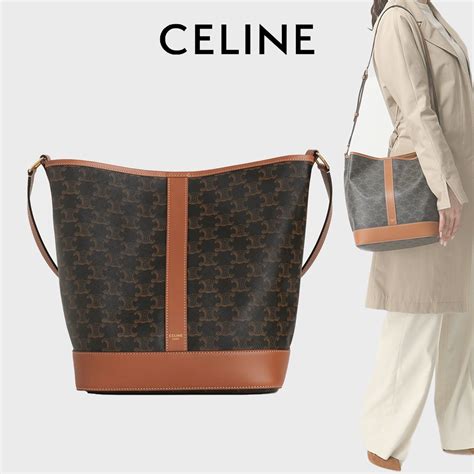 celine fabric bucket bag|celine bucket bag triomphe.